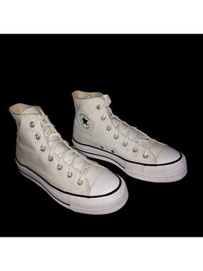 Converse Chuck Taylor All Star High Top Platform Chunky Canvas Sneaker Womens 8
